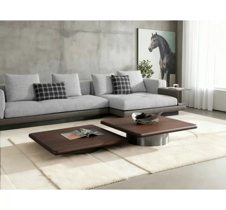 Zoya Large Coffee Table in Brown- Lifestyle 1