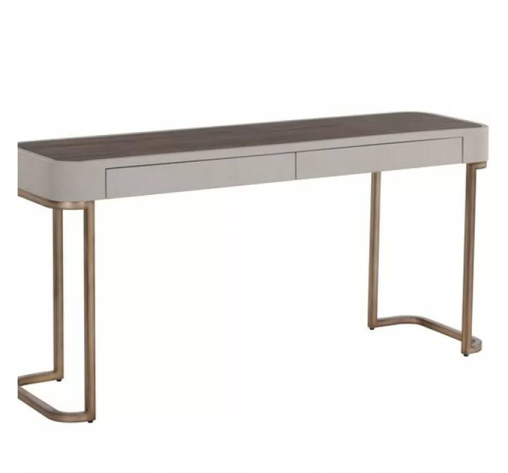 Sunpan Jamille Console Table - Front Side Angle