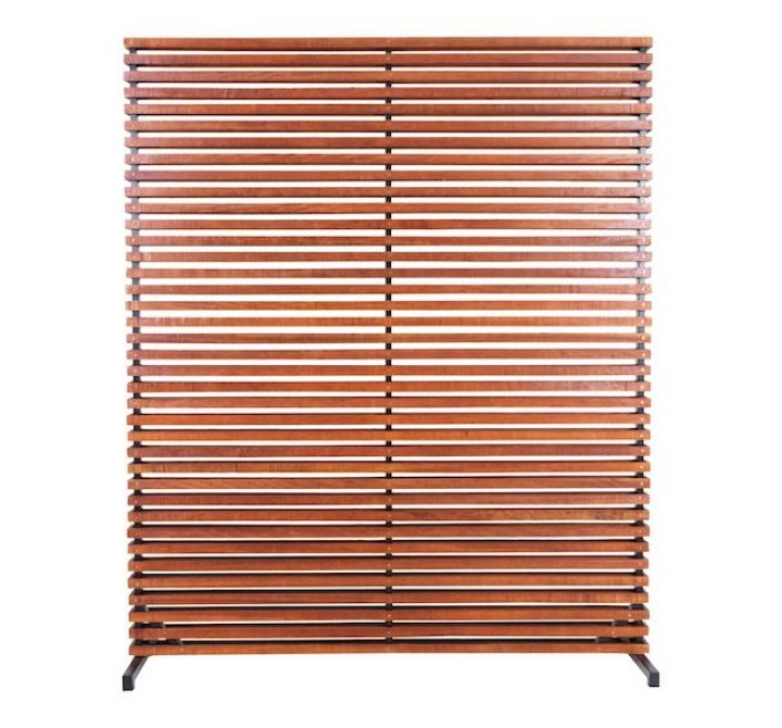 Moe's Home Collection Dallin Screen - Brown - Front  Angle