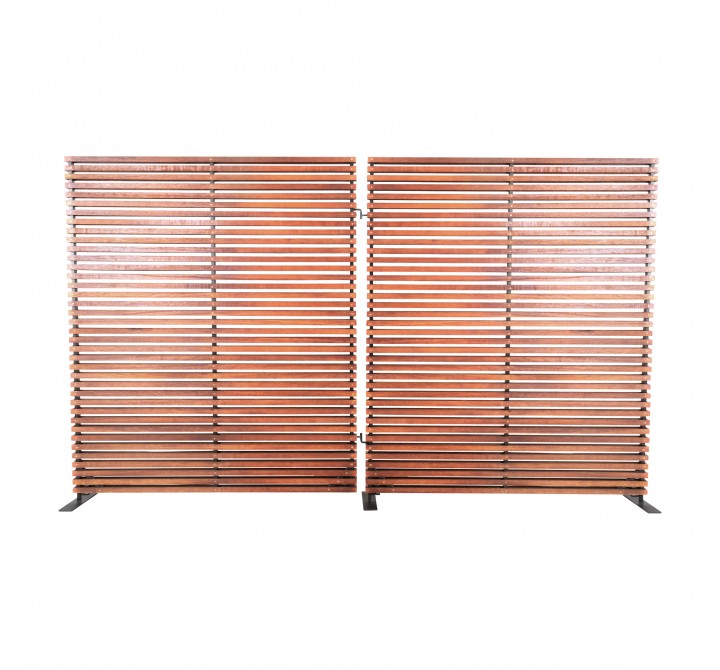 Moe's Home Collection Damani Screen - Brown - Front Angle