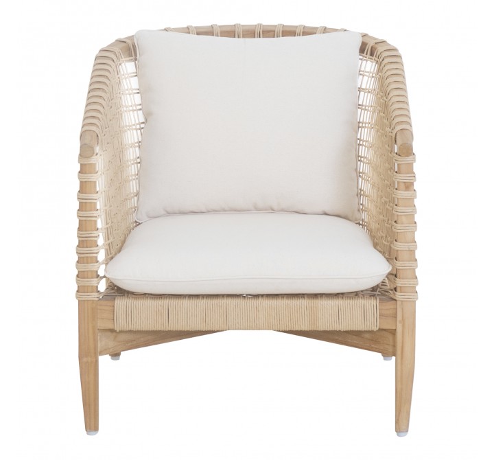 Moe's Home Collection Kuna Outdoor Lounge Chair - Front Angle