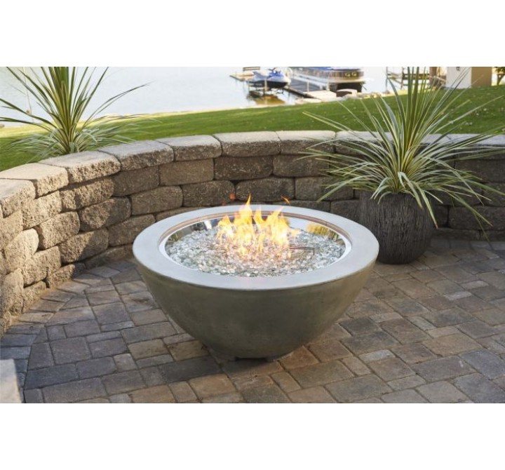Outdoor Greatroom Company Cove 30" Fire Pit W/Natural Gray Concrete Finish/CF30 - Lifestyle