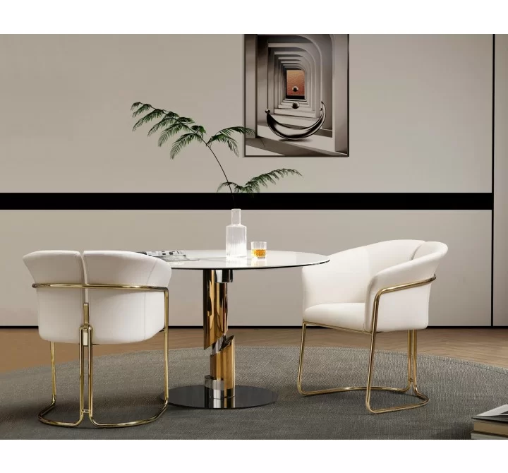 Jolie Dining Armchair in Beige-Lifestyle