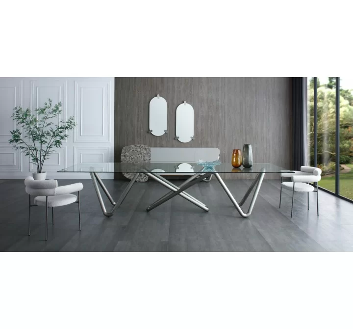 Ella Dining Armchair in Light Gray- Lifestyle 1