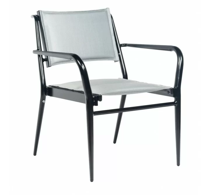 Woodard Daytona Padded Sling Dining Armchair - Angled