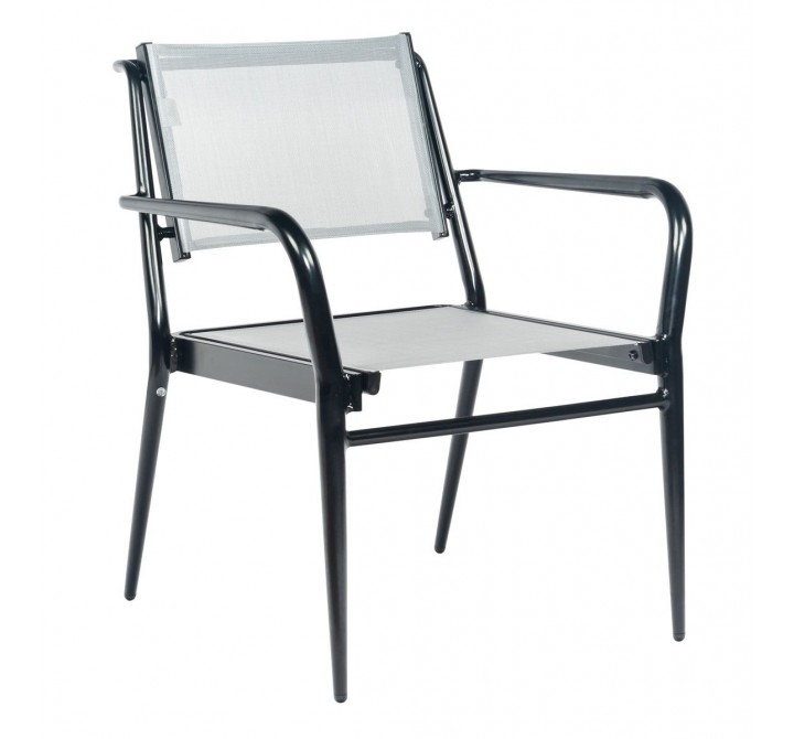 Woodard Daytona Sling Dining Armchair - Angled