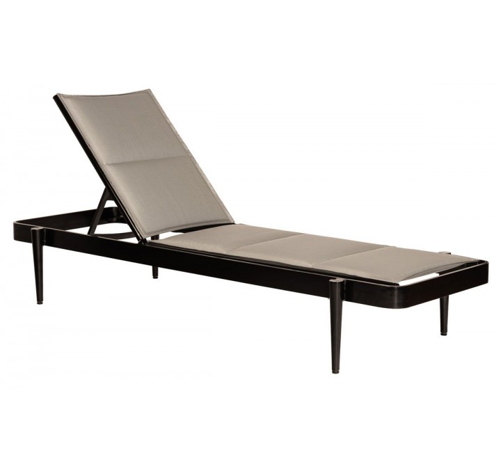 Woodard Daytona Sling Chaise Lounge - Stackable - Angled