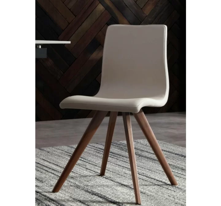 Whiteline Modern Living Olga Dining Chair Black - Taupe