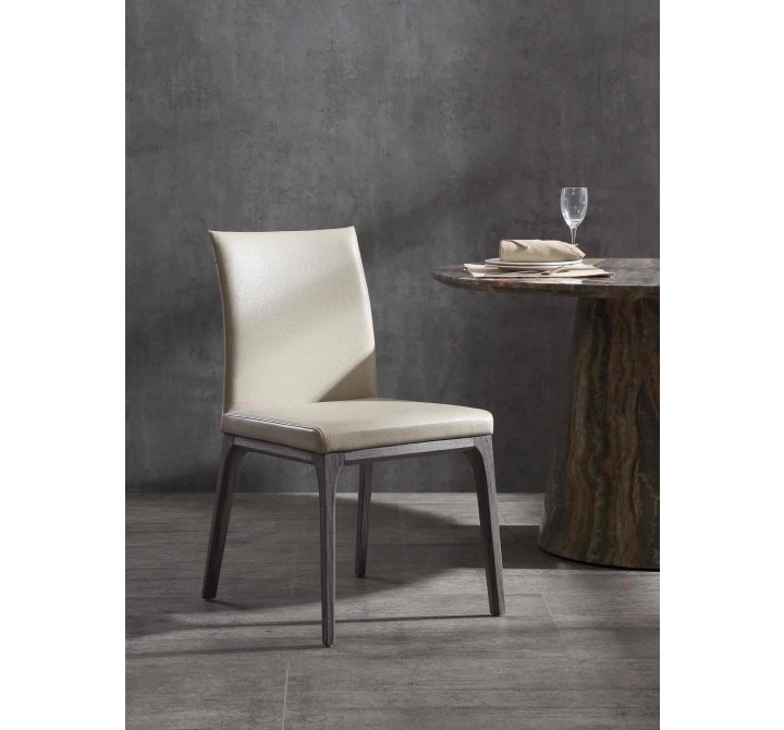 Whiteline Modern Living Stella Dining Chair in Grey and Taupe - Lifestyle