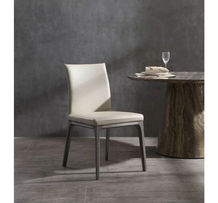 Stella Dining Chair With Taupe Faux Leather - Lifestyle