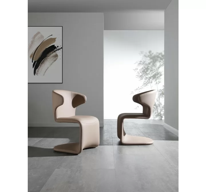 Elena Dining Chair in Taupe-Lifestyle 1