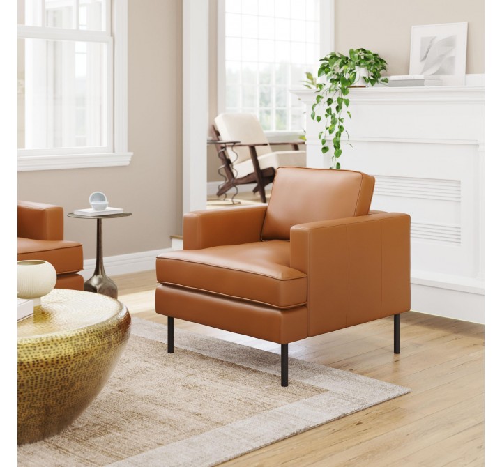 Decade Armchair in Brown-Lifestyle 1