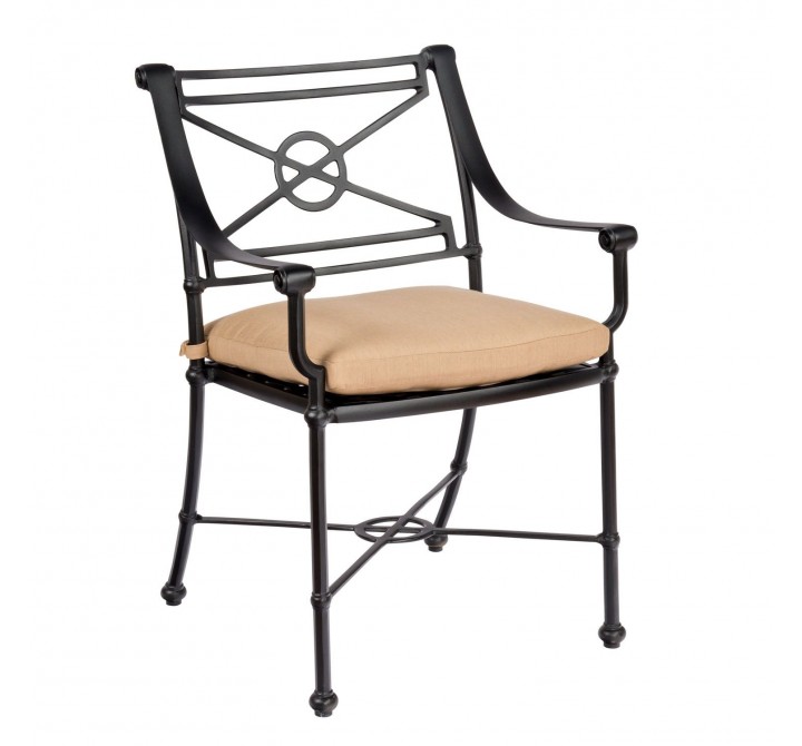 Woodard Delphi Dining Arm Chair with Optional Cushion