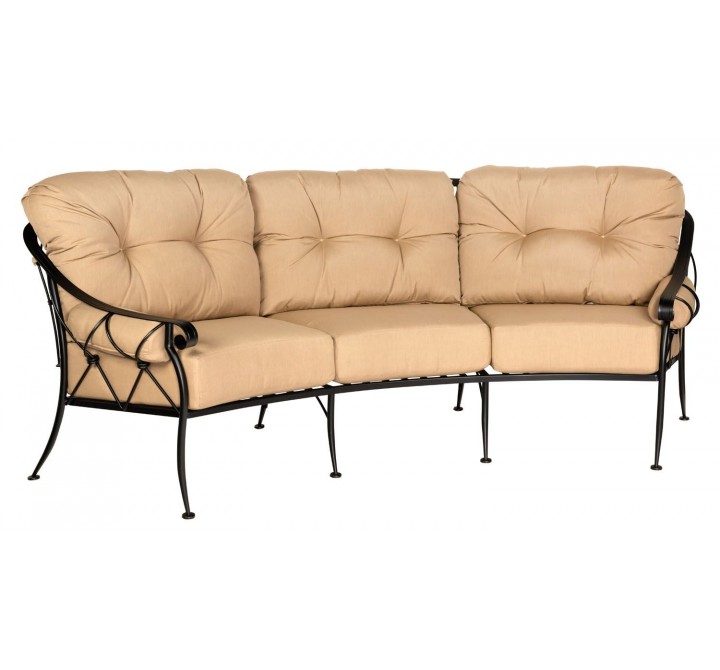 Woodard Derby Crescent Sofa - Angled