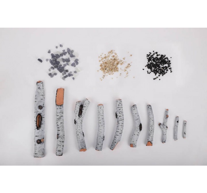 10 Piece Birch Log set