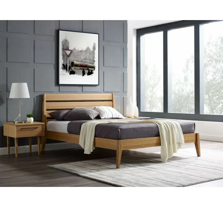 Greenington Sienna Queen Platform Bed, Caramelized - Lifestyle