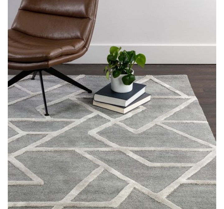 Sunpan Zizi Hand - Tufted Grey - 5' X 8' / 8' X 10' / 9' X 12' - Lifestyle