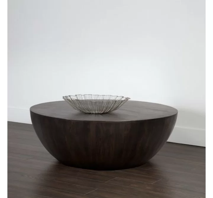 Sunpan Kinsley Coffee Table Small Dark Brown - Lifestyle