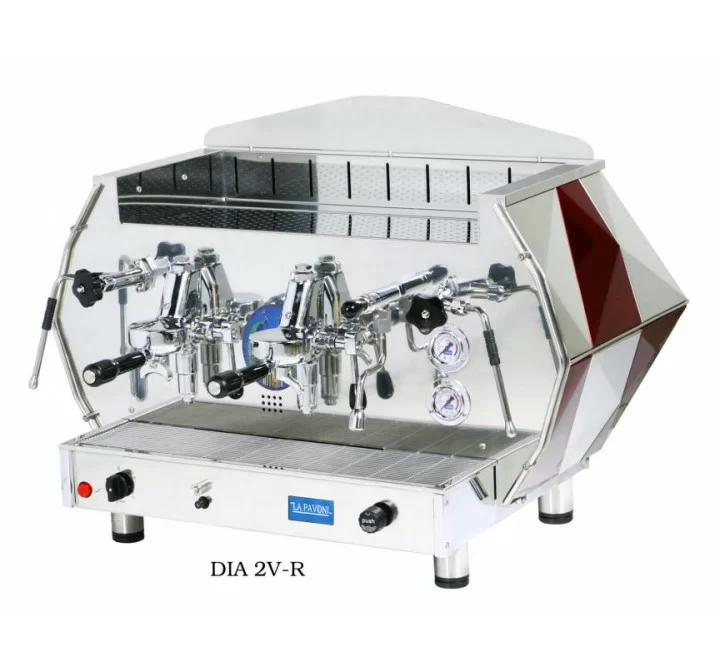 Commercial Volumetric Espresso Machine in Black Side Panels - 2V