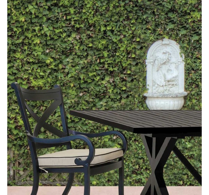 Monterey Aluminum Dining Chair with Cushion - Lifestyle