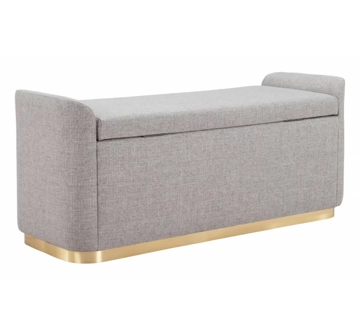 Dobo Storage Bench Gray - Angled