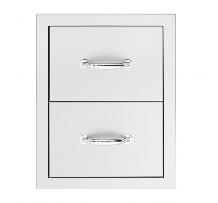  Summerset Grills 17" Double Drawer - Front
