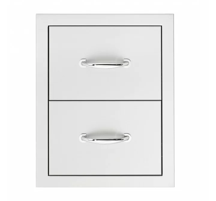  Summerset Grills 17" Double Drawer - Front