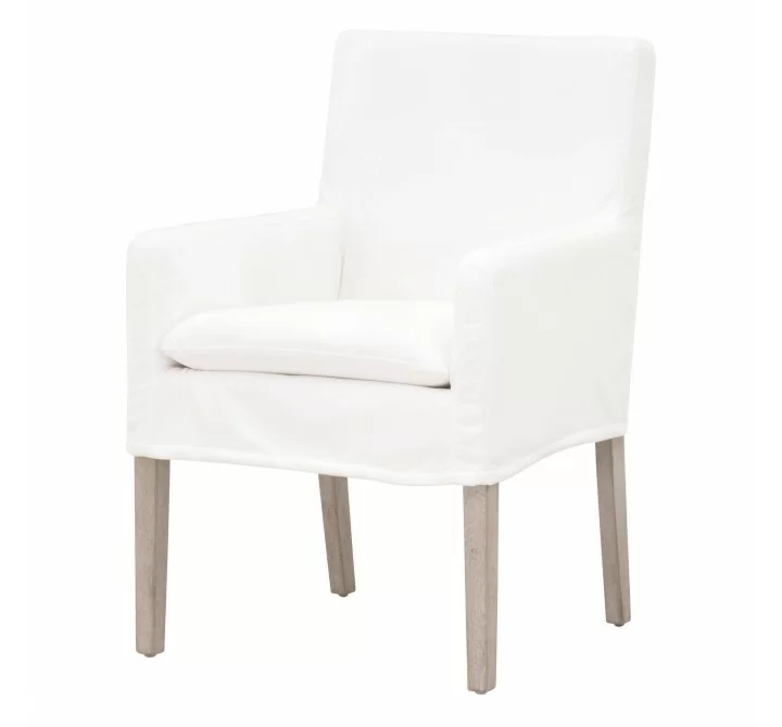 Essentials For Living Drake Slipcover Armchair - Front Side Angle