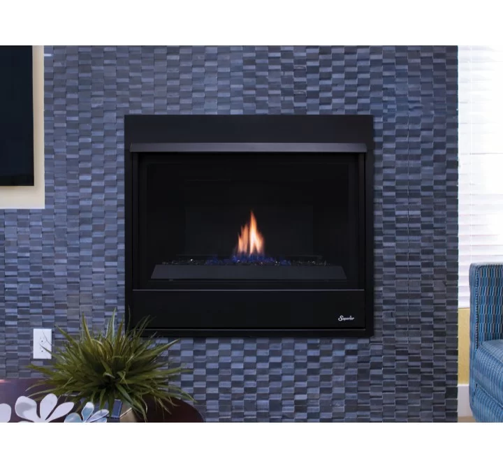 Superior 33" DV Contemporary NG Elec Rear/Top Vent