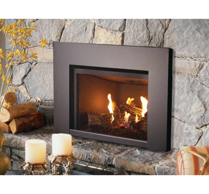 Superior Fireplaces 27" Med DV With Gas Insert and Electronic Ignition - Lifestyle