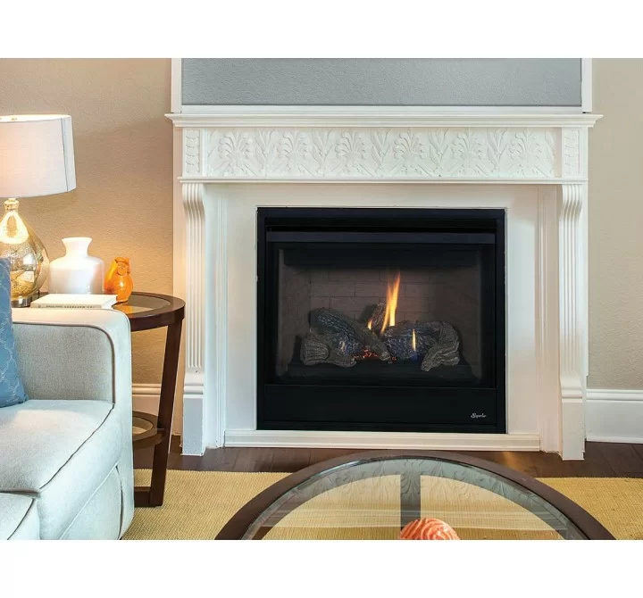 Superior Fireplaces 35" DV In Electric/Millivolt With Rear/Top Vent - Lifestyle