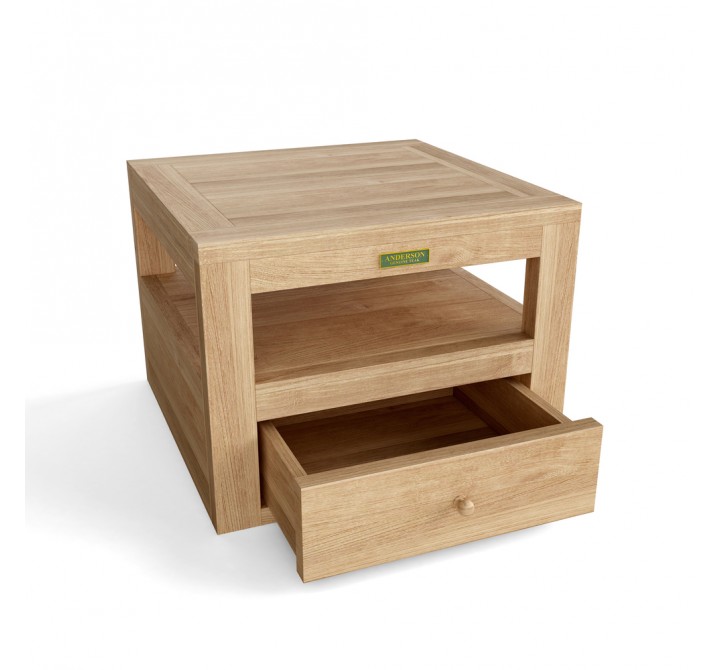 Anderson Teak Copacabana Side Table Open View