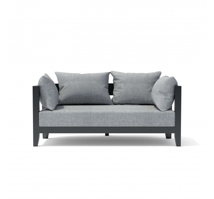 Anderson Teak Coronado Deep Seating Aluminum Loveseat
