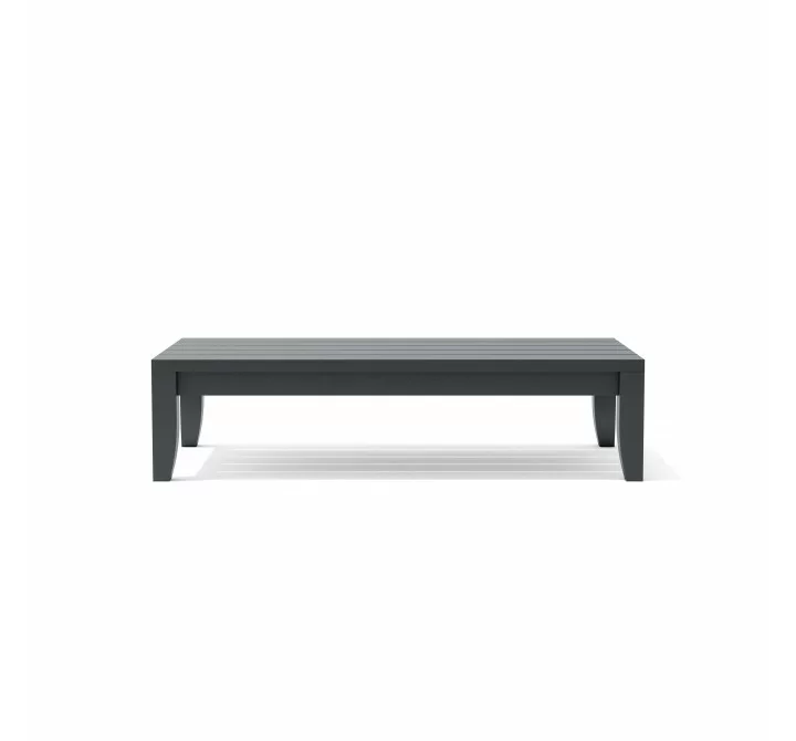 Anderson Teak Coronado Aluminum Rectangular Coffee Table front
