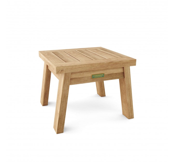 Anderson Teak Palermo Side Table - Angled