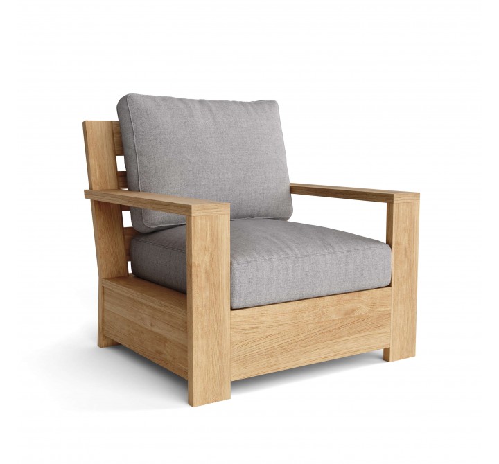 Anderson Teak Madera Deep Seating Armchair - Angled
