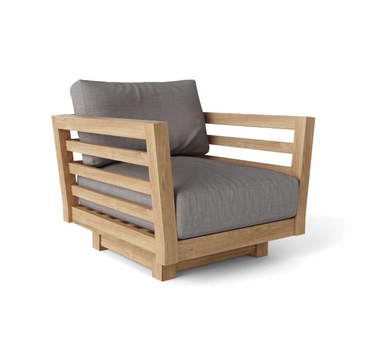 Anderson Teak Cordoba Deep Seating Swivel Armchair Side View