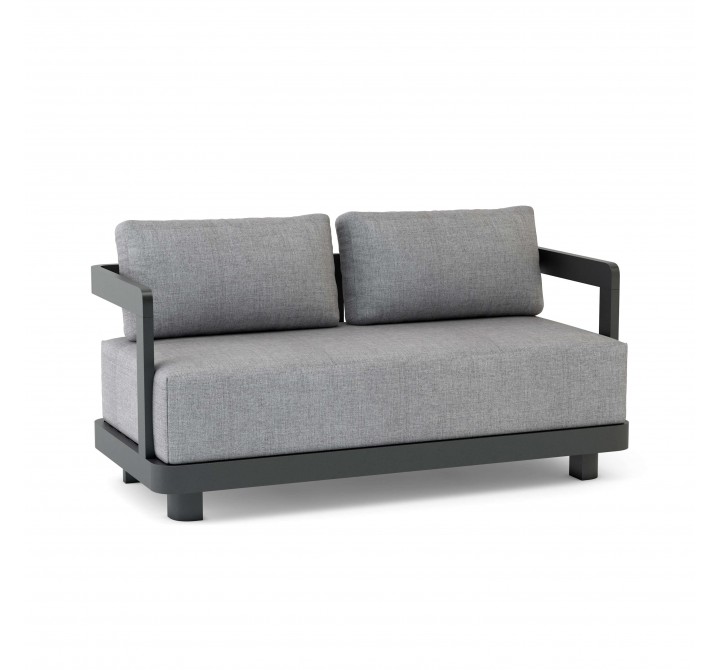 Anderson Teak Granada Deep Seating Aluminum Loveseat