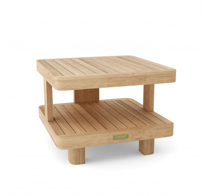 Anderson Teak Granada Side Table - Angled