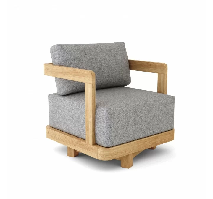 Anderson Teak Granada Swivel Armchair - Angled