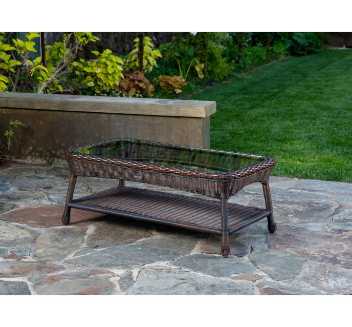 Tortuga Outdoor Sea Pines Coffee Table- Tortoise