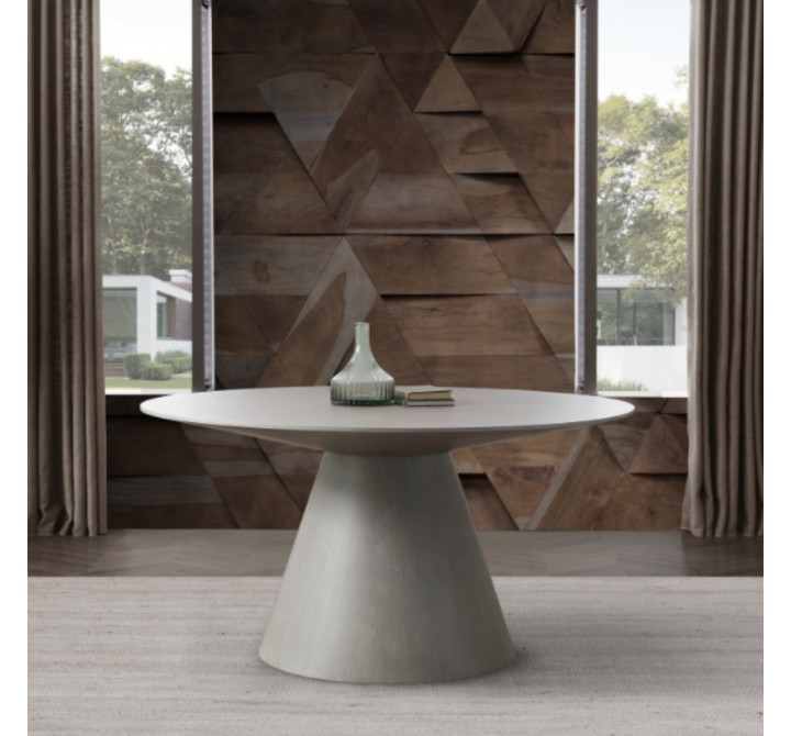 Whiteline Modern Living Norfolk Dining Table In Grey - Lifestyle 2