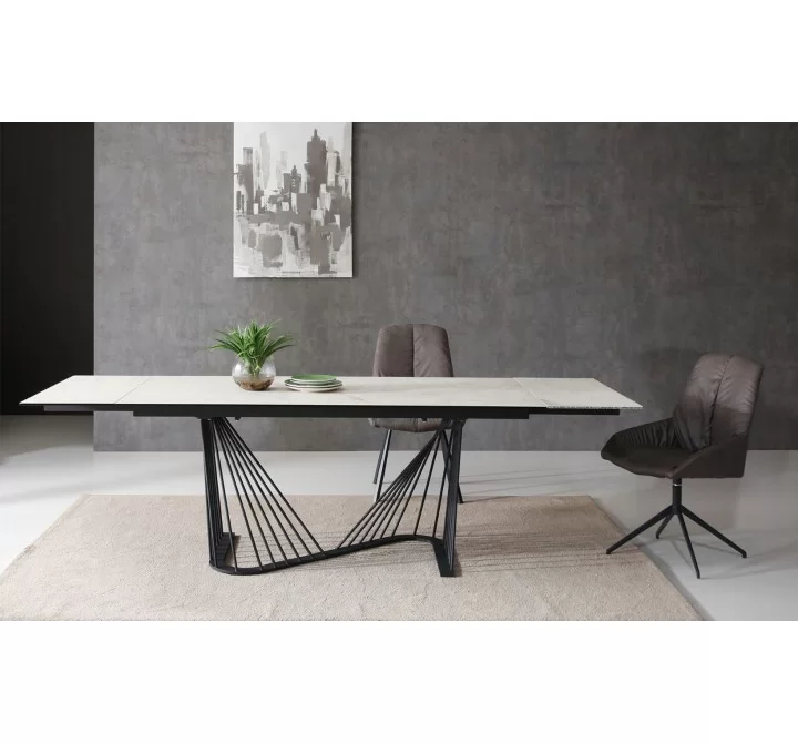 hiteline Modern Living Roma Extendable Dining Table - Lifestyle