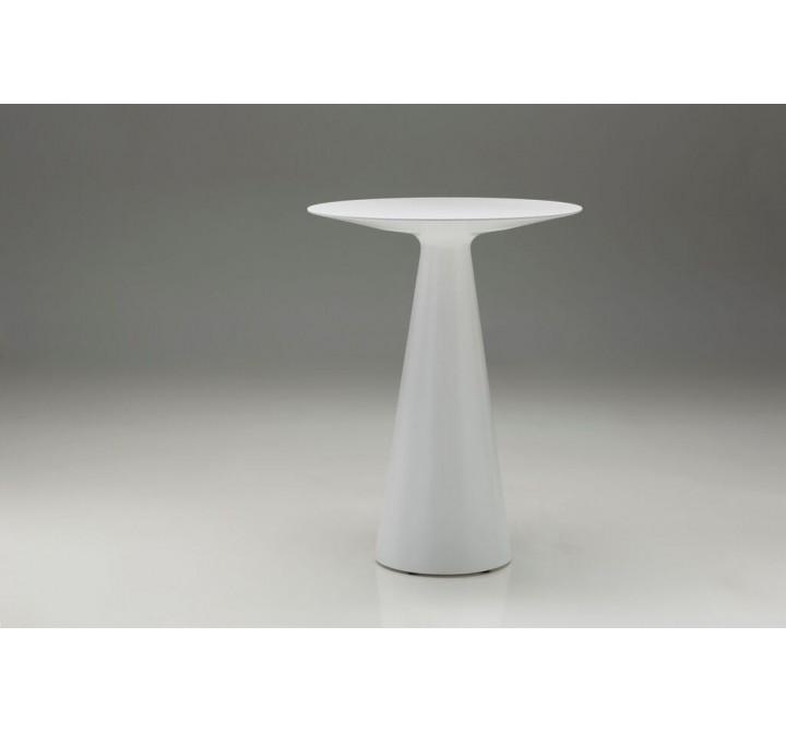 Maldives Bar Table White with Grey Epoxy Cement Base