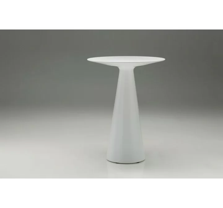 Maldives Bar Table White with Grey Epoxy Cement Base