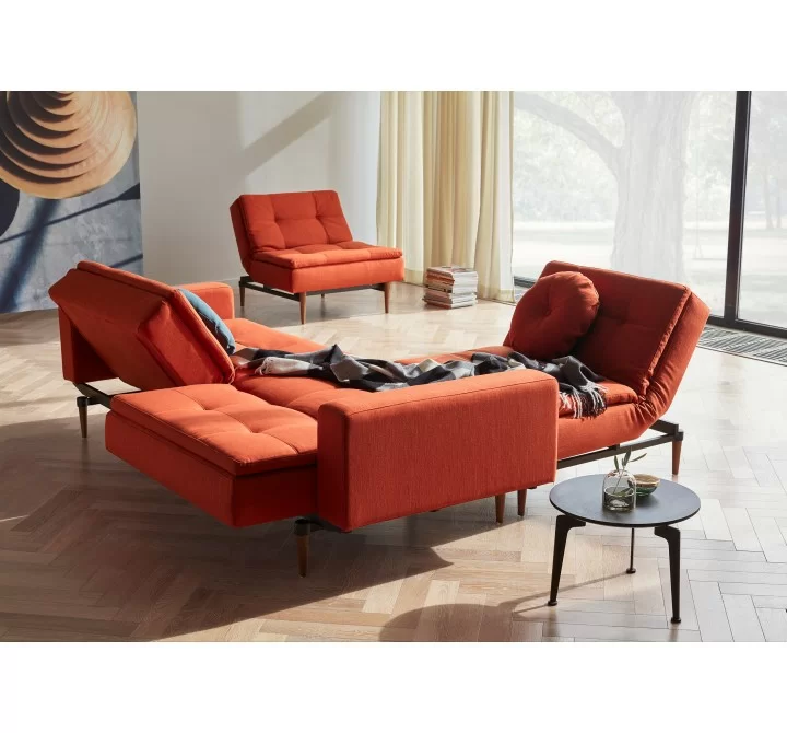 Innovation Living Dublexo Styletto Chair Dark Wood-Elegance Paprika-Full Set