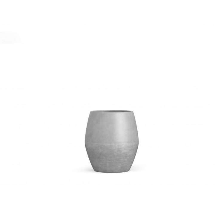 Azzurro Living Durban 11" Pot In Asteroid Concrete