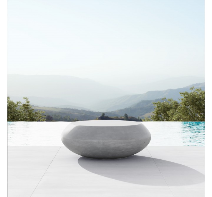 Azzurro Living Durban Coffee Table In Asteroid Concrete - Lifestyle