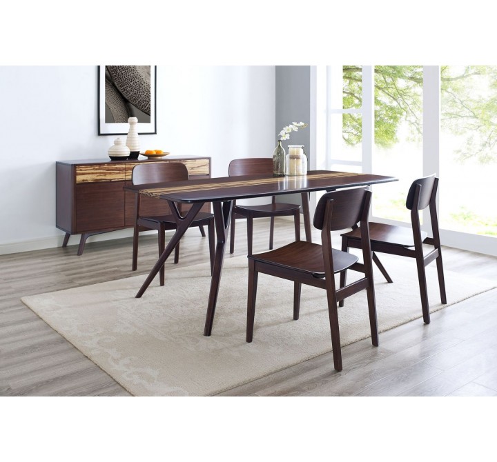 Greenington Azara Dining Table, Sable, Lifestyle