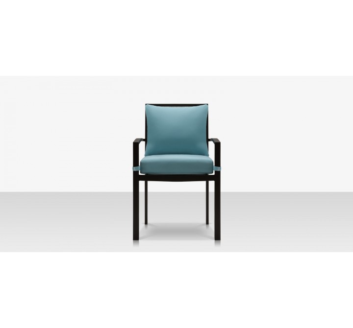 Source Furniture Dynasty Dining Arm Chair Black Front